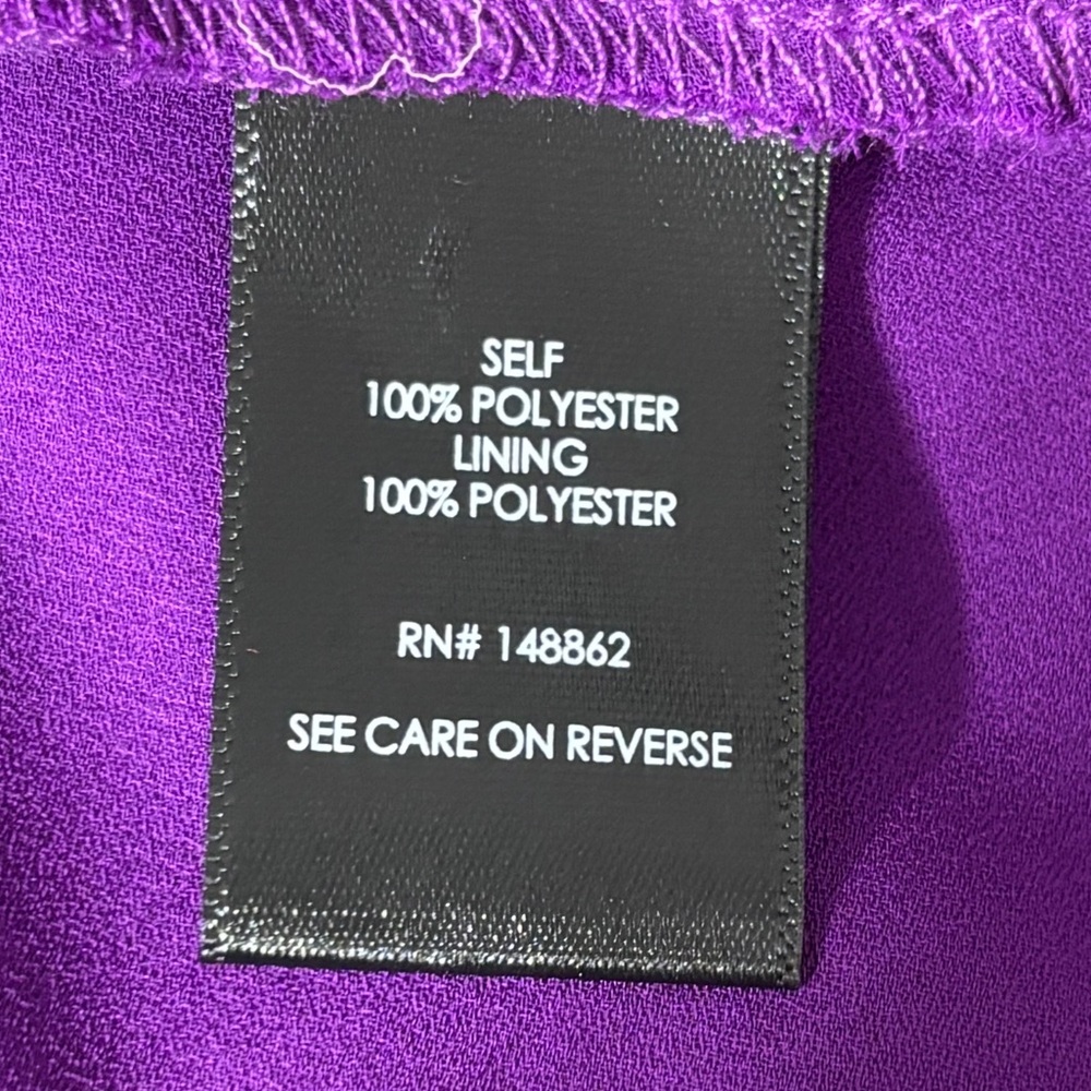 Torrid Flowy Blouse Women's Size 3 Sleeveless Purple Polyester Chiffon Top - Picture 5 of 5